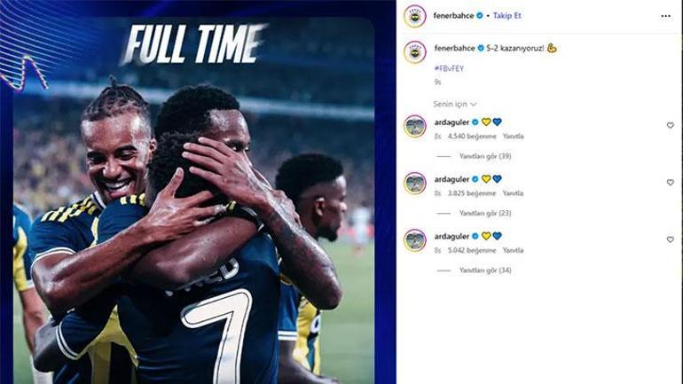 Arda Güler Fenerbahçe'nin galibiyetine kayıtsız kalmadı! 2 arda guler fenerbahcenin galibiyetine kayitsiz kalmadi 0 PAPdQXfO