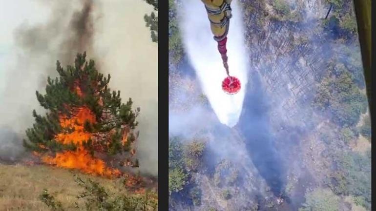 Bolu'da orman yangını! Havadan ve karadan müdahale ediliyor 3 boluda orman yangini havadan ve karadan mudahale ediliyor 1 1FajFBkk