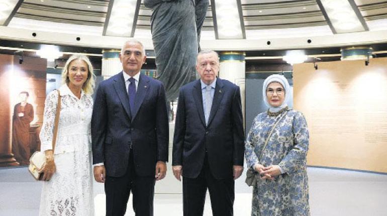 cumhurbaskani erdogan arkeoloji sempozyumu ve standina katildi tarihi anlamadan rotamizi cizemeyiz 0 ONF35YtR
