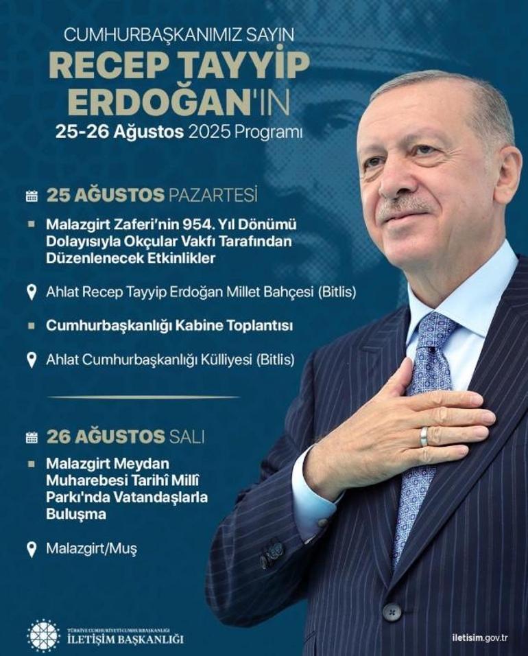 Cumhurbaşkanı Erdoğan, Malazgirt Zaferi’nin 954. yıl aktifliklerine katılacak 2 cumhurbaskani erdogan malazgirt zaferinin 954 yil aktifliklerine katilacak 0 RRdmMRjp