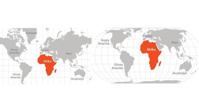 Dünya haritası bildiri mı taşıyor? 400 yıllık Mercator yanlışı: 'Afrika aslında 3 kat büyük' 3 dunya haritasi bildiri mi tasiyor 400 yillik mercator yanlisi afrika aslinda 3 kat buyuk