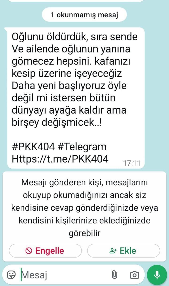 hakan cakirin ailesin gonderilen yeni tehdit iletileri ortaya cikti 5 diH3NqBt