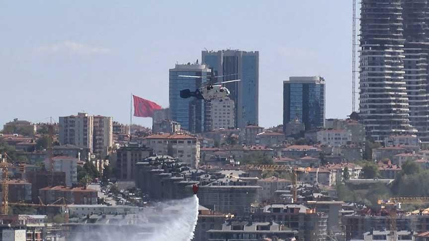 İTÜ Ayazağa yerleşkesinde otluk alanda yangın!