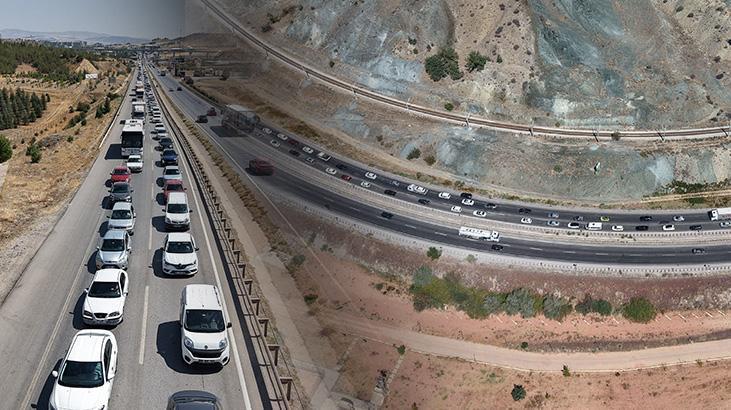 kilit kavsakta trafik durma noktasina geldi kilometrelerce arac kuyrugu O1pwFdEC