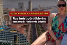 kuzey kore plajlarinda bir gun rus turist yaptiklarina inanamadi telefonla odedik k6KZu7OL