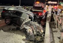 kuzey marmara otoyolunda feci kaza gisenin beton banketine carpan sofor hayatini kaybetti Wzcm4N4h