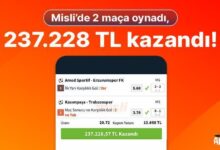 mislide 2 maca oynadi 237228 tl kazandi GTQl1utS