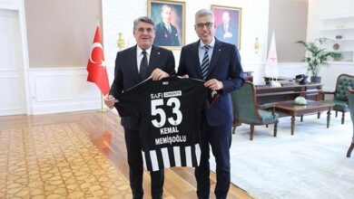 saglik bakani kemal memisoglu besiktas lideri serdal adaliyi kabul etti OSTR926l