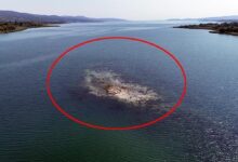 sular cekildi sapanca golunde ortasinda belirdi farkli goruntu UdrXUSQV