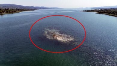 sular cekildi sapanca golunde ortasinda belirdi farkli goruntu UdrXUSQV