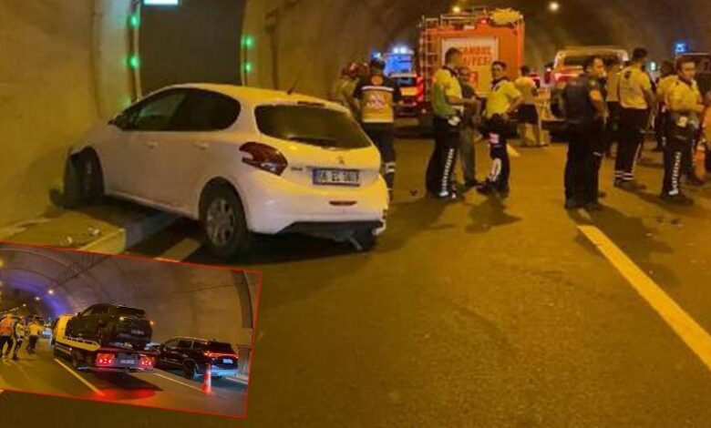 Sultangazi'de Cebeci Tüneli'nde zincirleme kaza: 4 yaralı 1 sultangazide cebeci tunelinde zincirleme kaza 4 yarali xzReBvRL