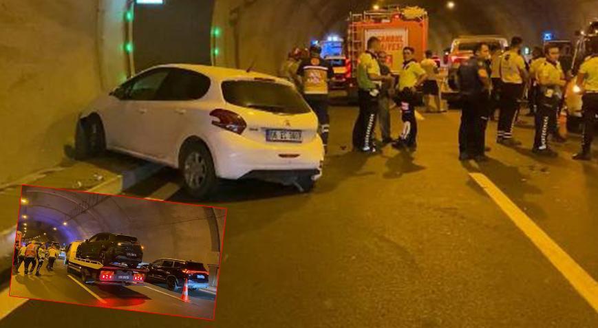 Sultangazi’de Cebeci Tüneli’nde zincirleme kaza: 4 yaralı