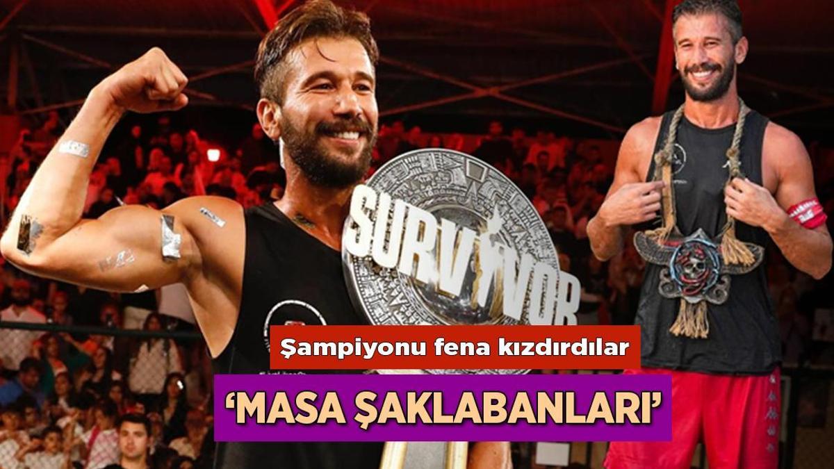 Survivor 2025 şampiyonu Adem Kılıççı’yı üzücü kızdırdılar! ‘Masa şaklabanları’