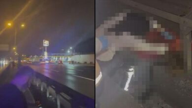 tem otoyolunda dehsetli kaza yolun karsisina gecmeye calisan bayan feci formda can verdi YBBityee