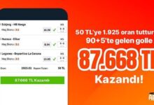 50 tlye 1925 oran tutturdu 905te gelen golle 87668 tl kazandi 6LgA6EX2