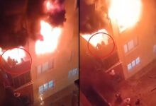 balkonda dehset anlari 3 kisinin oldugu yanginin manzaralari ortaya cikti jvhwQUGZ