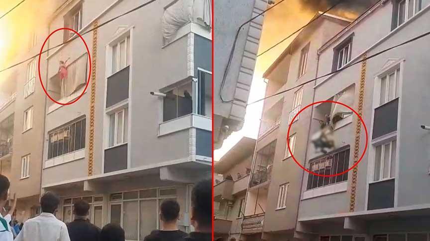 Bursa’daki can pazarında büyük mucize! Evvel torununu sonra kendisini attı