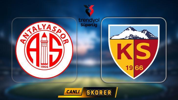 CANLI | Süper Lig'de Antalyaspor - Kayserispor maçı! 1 canli super ligde antalyaspor kayserispor maci