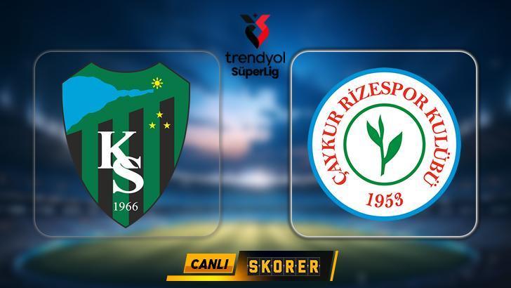 canli super ligde kocaelispor rizespor maci