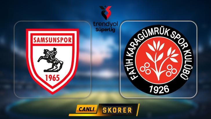 CANLI | Süper Lig'de Samsunspor - Fatih Karagümrük maçı! 1 canli super ligde samsunspor fatih karagumruk maci qMb856nc