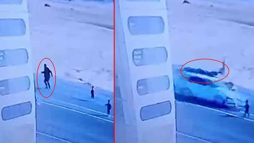 Fecî olay! Yola çıkan çocukları kurtarmak isterken canından oldu