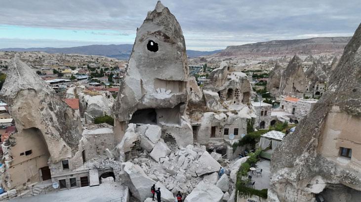 Göreme’de bir peribacası kısmen yıkıldı 1 goremede bir peribacasi kismen yikildi 54cnZm8Q