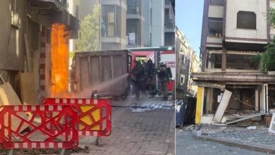 zeytinburnunda binada dogal gaz kacagi nedeniyle yangin cikti DIeeu12d